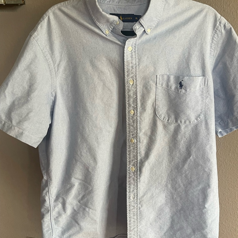 Polo by Ralph Lauren Men's Light Blue Shirt